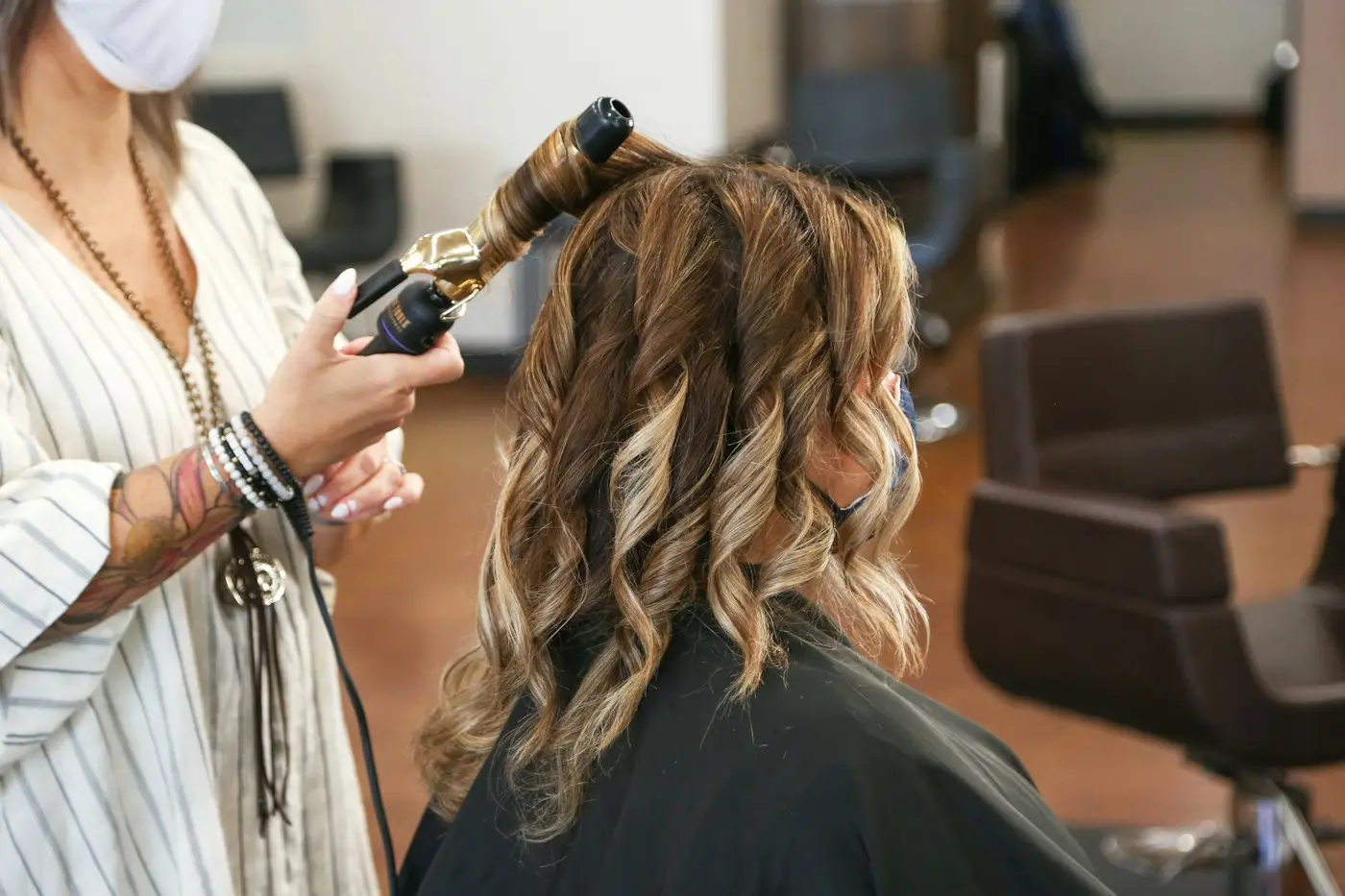 Peinado con ondas para un evento